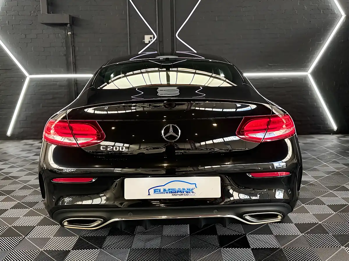 Used 2018 Mercedes-Benz C-Class AMG Line Coupe Obsidian Black - Interior and Exterior details 7