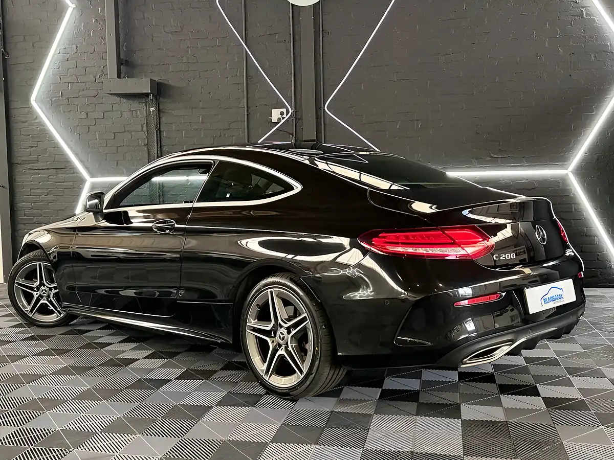 Used 2018 Mercedes-Benz C-Class AMG Line Coupe Obsidian Black - Interior and Exterior details 8