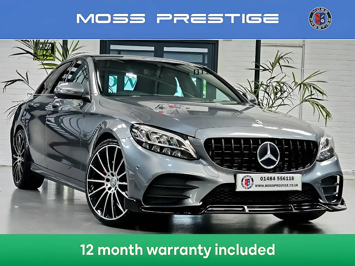Used 2018 Mercedes-Benz C Class AMG Line Grey - Front View