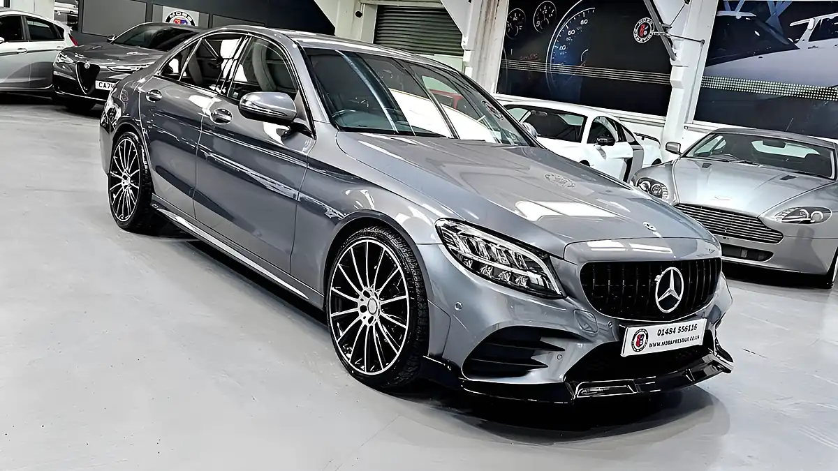 Used 2018 Mercedes-Benz C Class AMG Line Grey - Interior and Exterior details 10