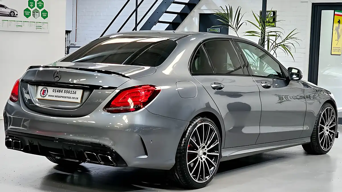 Used 2018 Mercedes-Benz C Class AMG Line Grey - Interior and Exterior details 11