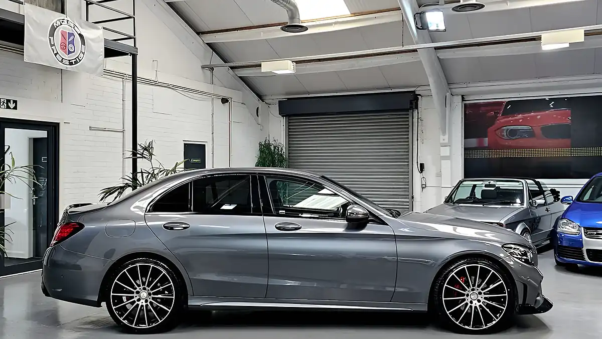 Used 2018 Mercedes-Benz C Class AMG Line Grey - Interior and Exterior details 5