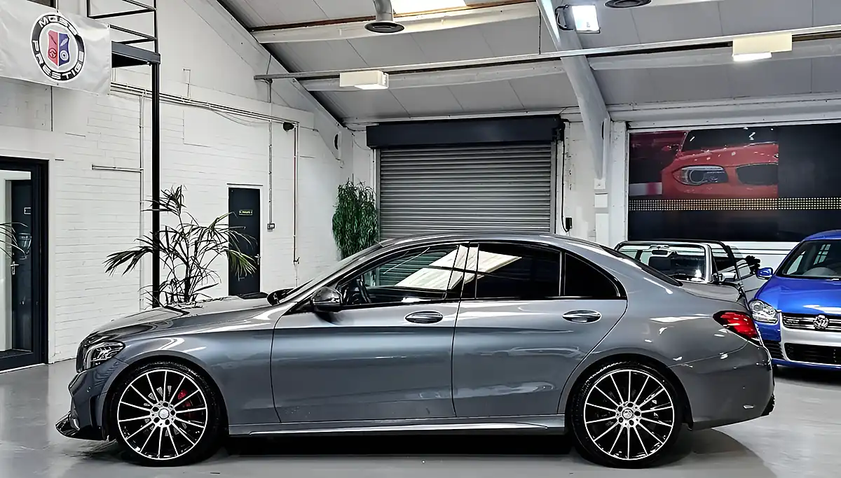 Used 2018 Mercedes-Benz C Class AMG Line Grey - Interior and Exterior details 6