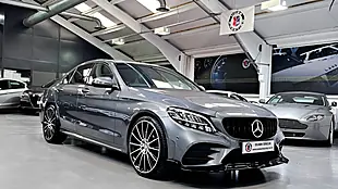 Used 2018 Mercedes-Benz C Class AMG Line Grey - Interior and Exterior details 8