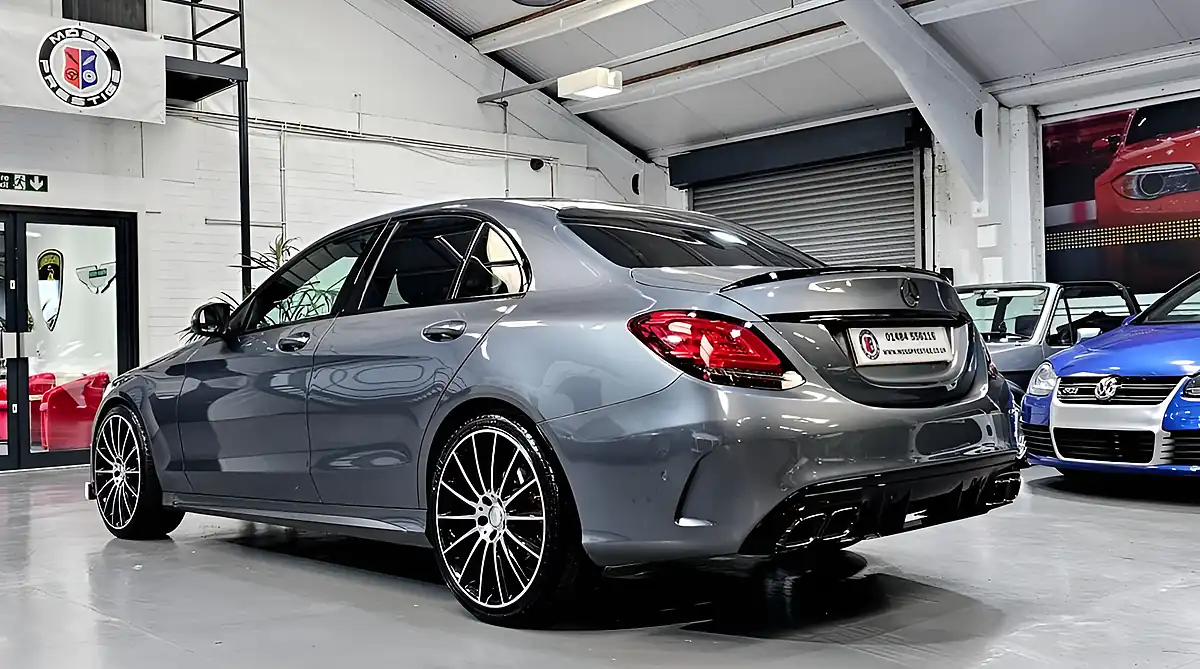 Used 2018 Mercedes-Benz C Class AMG Line Grey - Interior and Exterior details 9