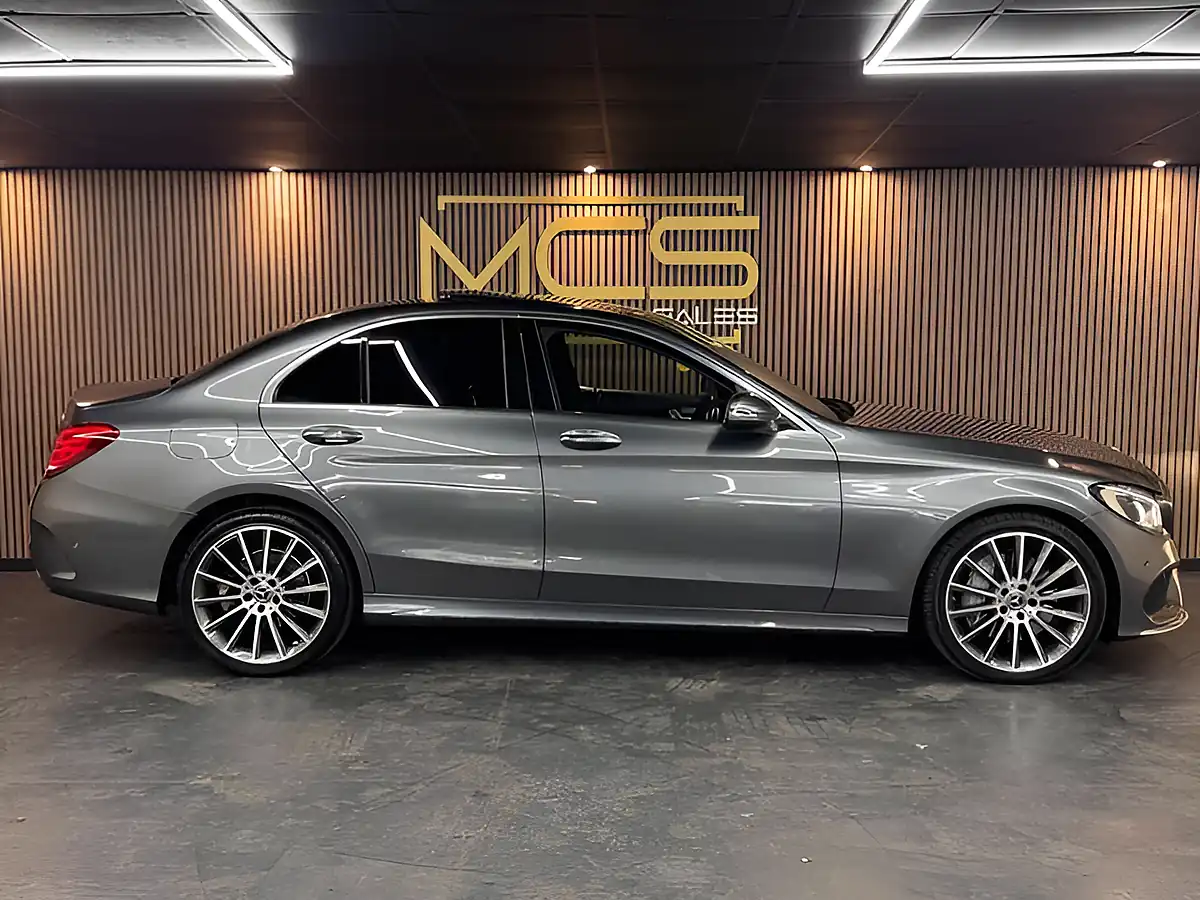 Used 2018 Mercedes-Benz C-Class AMG Line Grey - Interior and Exterior details 4