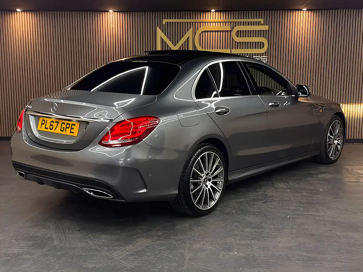 Used 2018 Mercedes-Benz C-Class AMG Line Grey - Interior and Exterior details 5
