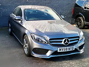 Used 2018 Mercedes-Benz C Class AMG Line Grey - Interior and Exterior details 3