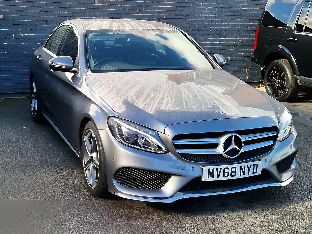 Used 2018 Mercedes-Benz C Class AMG Line Grey - Interior and Exterior details 3