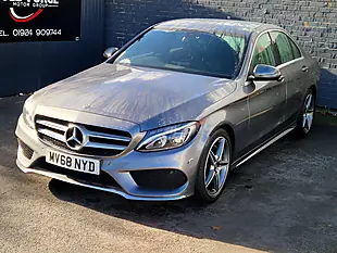 Used 2018 Mercedes-Benz C Class AMG Line Grey - Interior and Exterior details 5
