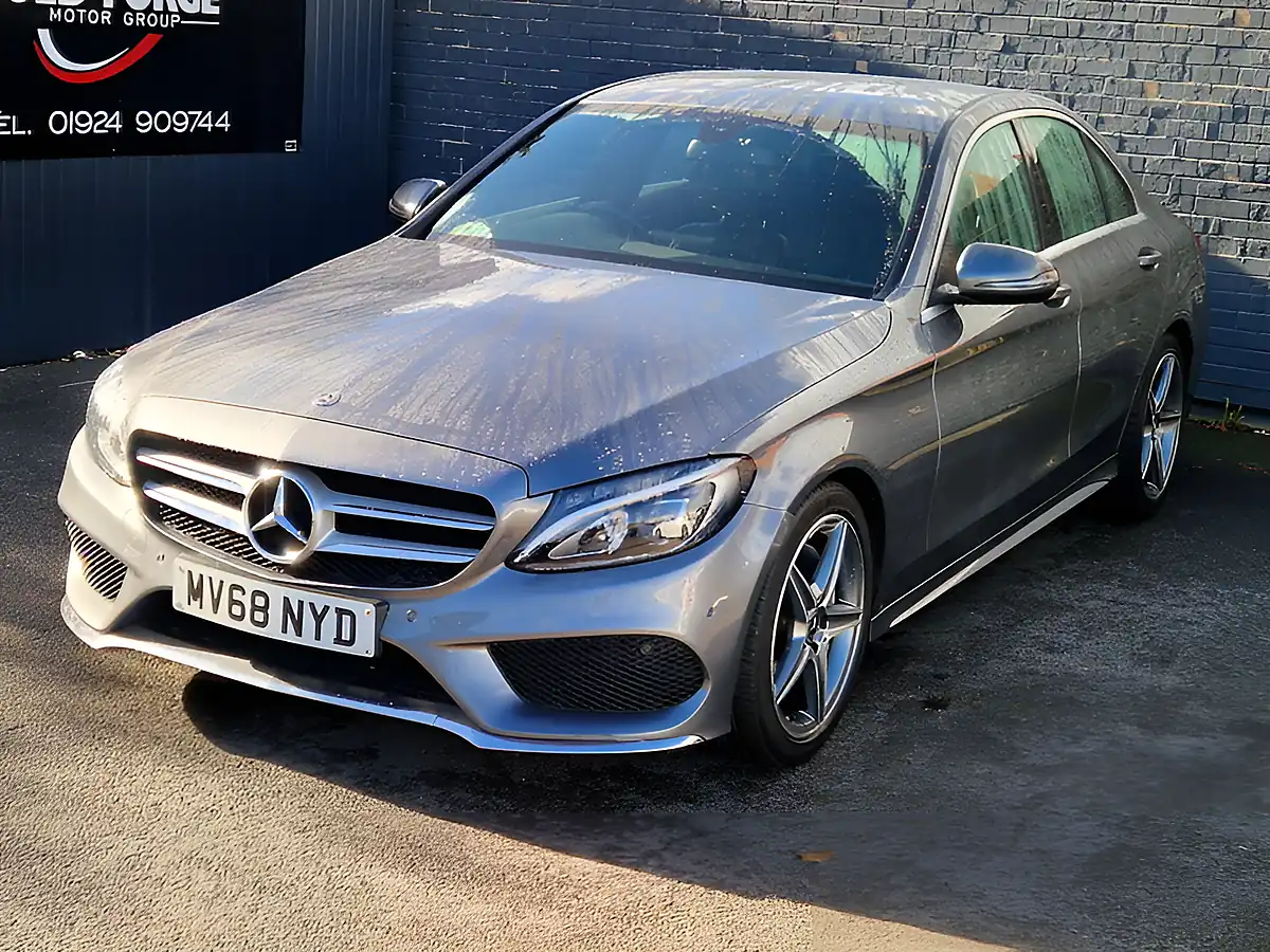 Used 2018 Mercedes-Benz C Class AMG Line Grey - Interior and Exterior details 5