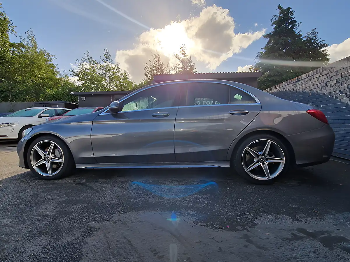 Used 2018 Mercedes-Benz C Class AMG Line Grey - Interior and Exterior details 6