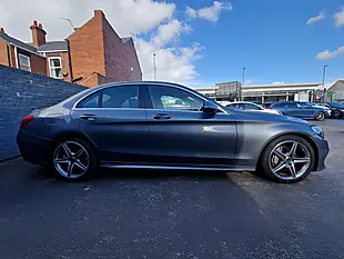 Used 2018 Mercedes-Benz C Class AMG Line Grey - Interior and Exterior details 7