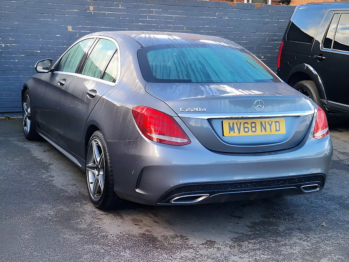 Used 2018 Mercedes-Benz C Class AMG Line Grey - Interior and Exterior details 8