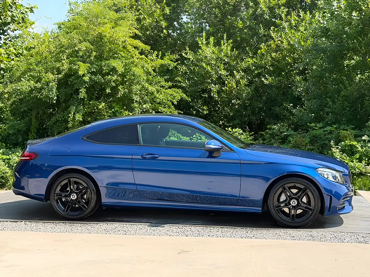 Used 2018 Mercedes-Benz C Class AMG Line (premium) Blue - Interior and Exterior details 3