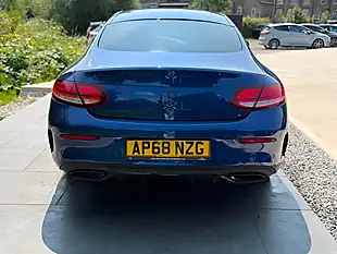 Used 2018 Mercedes-Benz C Class AMG Line (premium) Blue - Interior and Exterior details 5