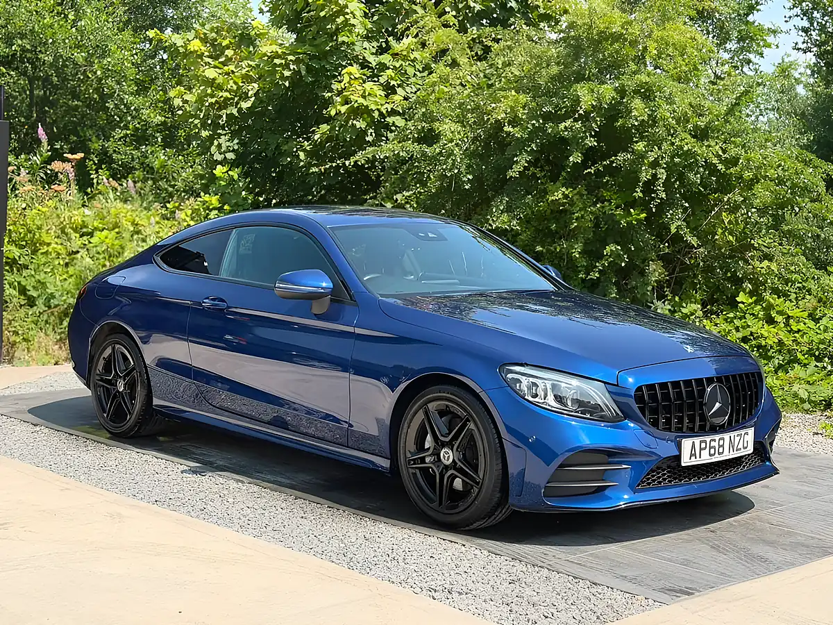 Used 2018 Mercedes-Benz C Class AMG Line (premium) Blue - Interior and Exterior details 10