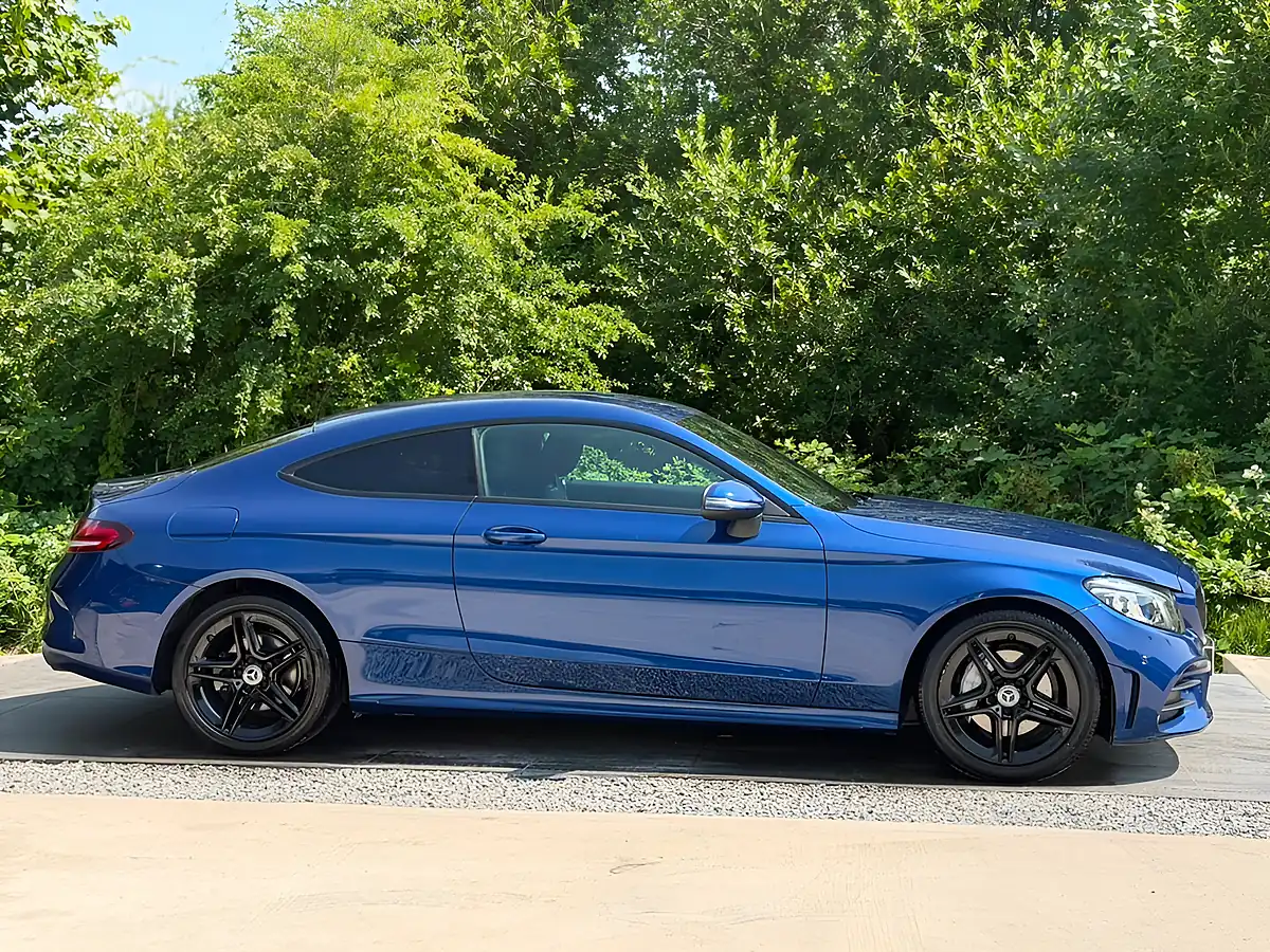 Used 2018 Mercedes-Benz C Class AMG Line (premium) Blue - Interior and Exterior details 2