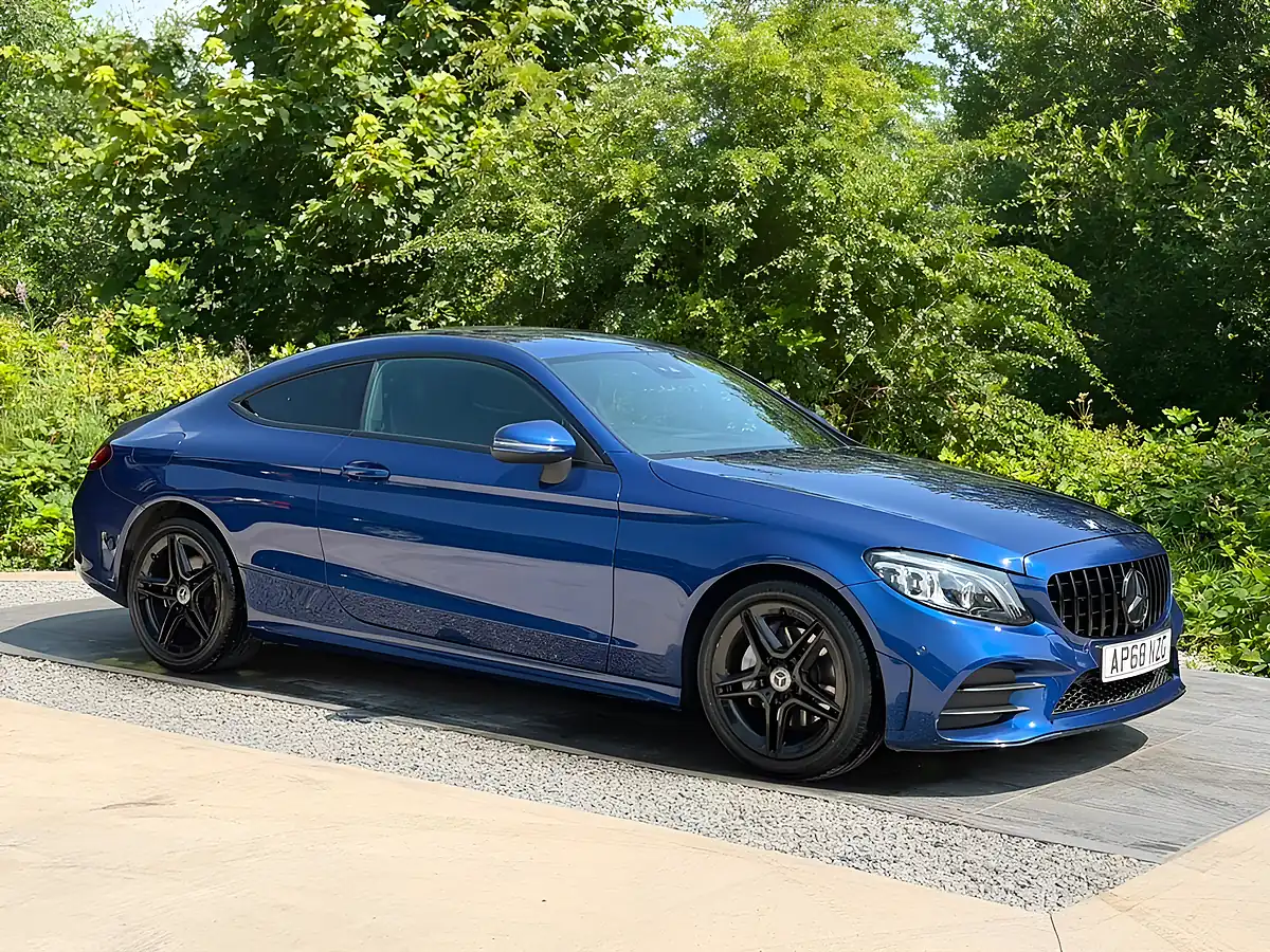 Used 2018 Mercedes-Benz C Class AMG Line (premium) Blue - Interior and Exterior details 4