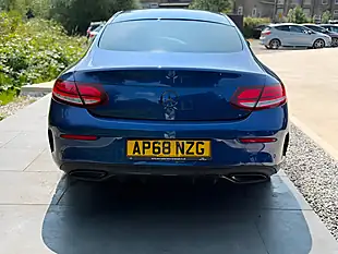 Used 2018 Mercedes-Benz C Class AMG Line (premium) Blue - Interior and Exterior details 7
