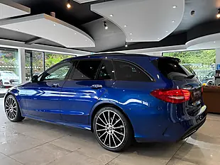 Used 2018 Mercedes-Benz C Class AMG Line (premium) Blue - Interior and Exterior details 4