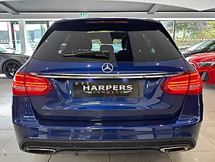 Used 2018 Mercedes-Benz C Class AMG Line (premium) Blue - Interior and Exterior details 6