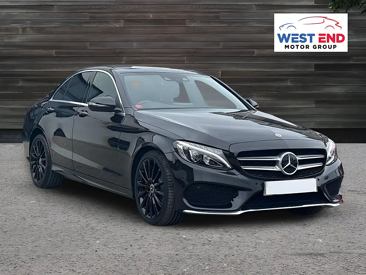 Used 2018 Mercedes-Benz C Class AMG Line (premium Plus) Black - Front View