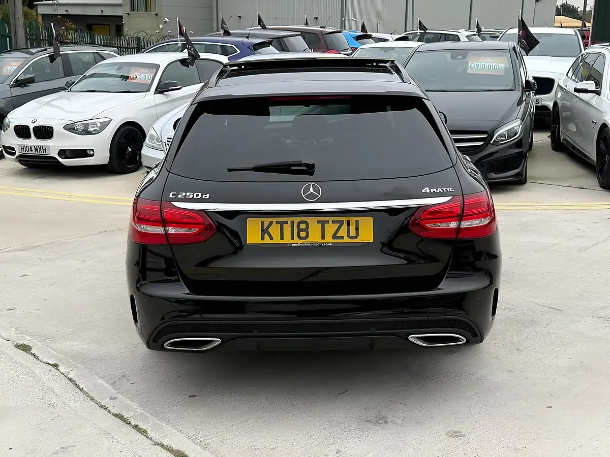 Used 2018 Mercedes-Benz C Class AMG Line (premium Plus) Black - Interior and Exterior details 6