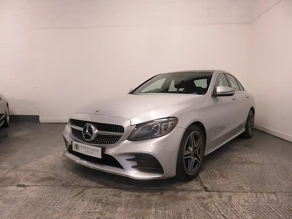 Used 2018 Mercedes-Benz C Class AMG Line (premium Plus) Silver - Interior and Exterior details 2