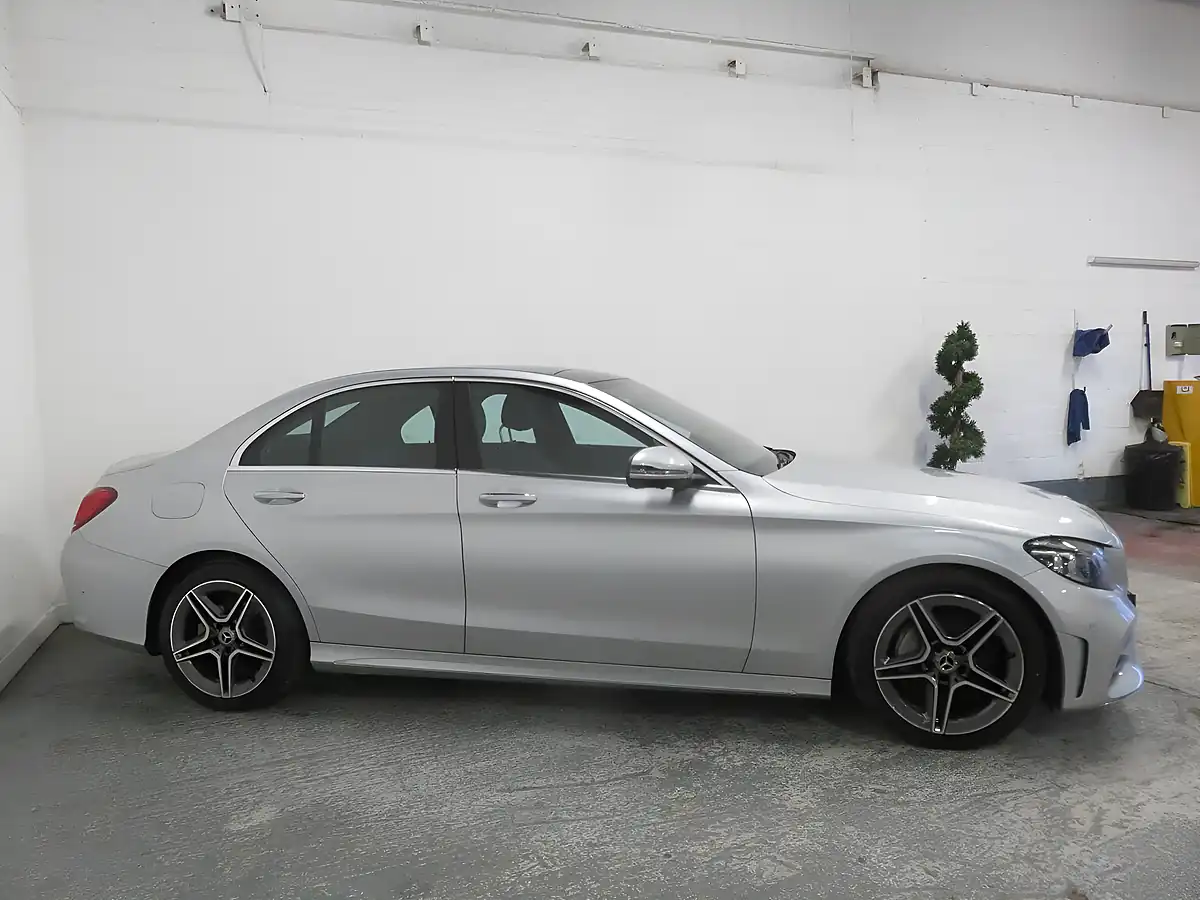 Used 2018 Mercedes-Benz C Class AMG Line (premium Plus) Silver - Interior and Exterior details 3