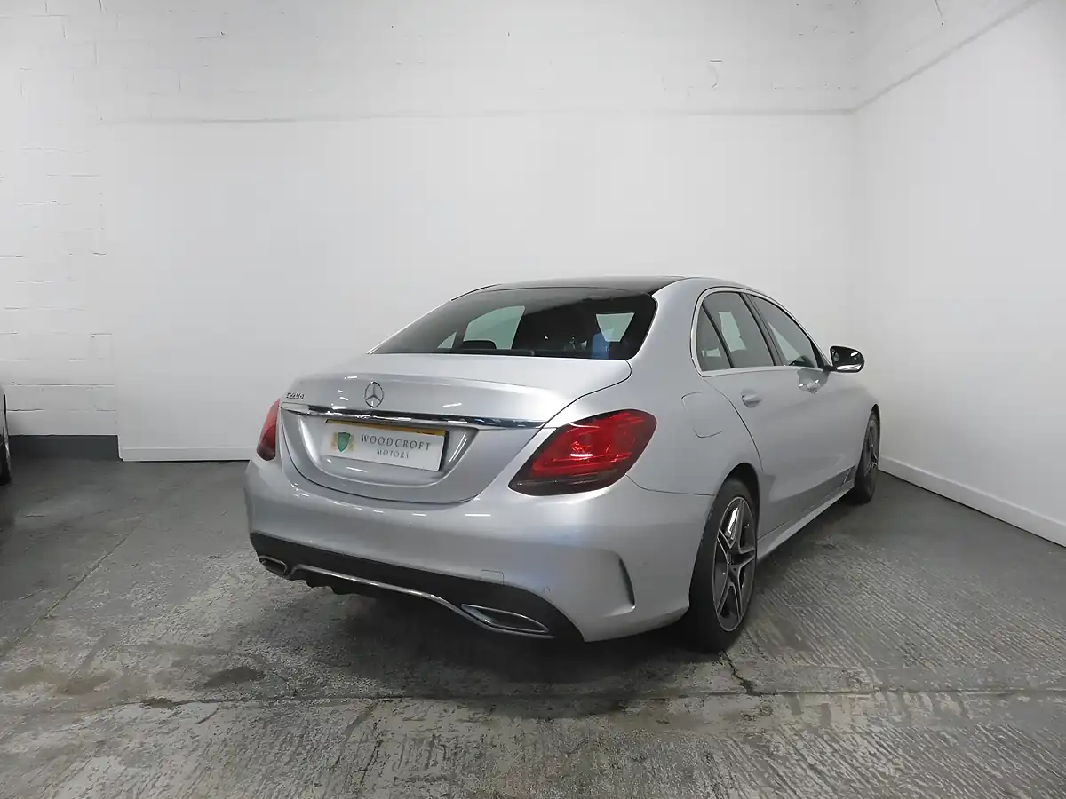 Used 2018 Mercedes-Benz C Class AMG Line (premium Plus) Silver - Interior and Exterior details 6