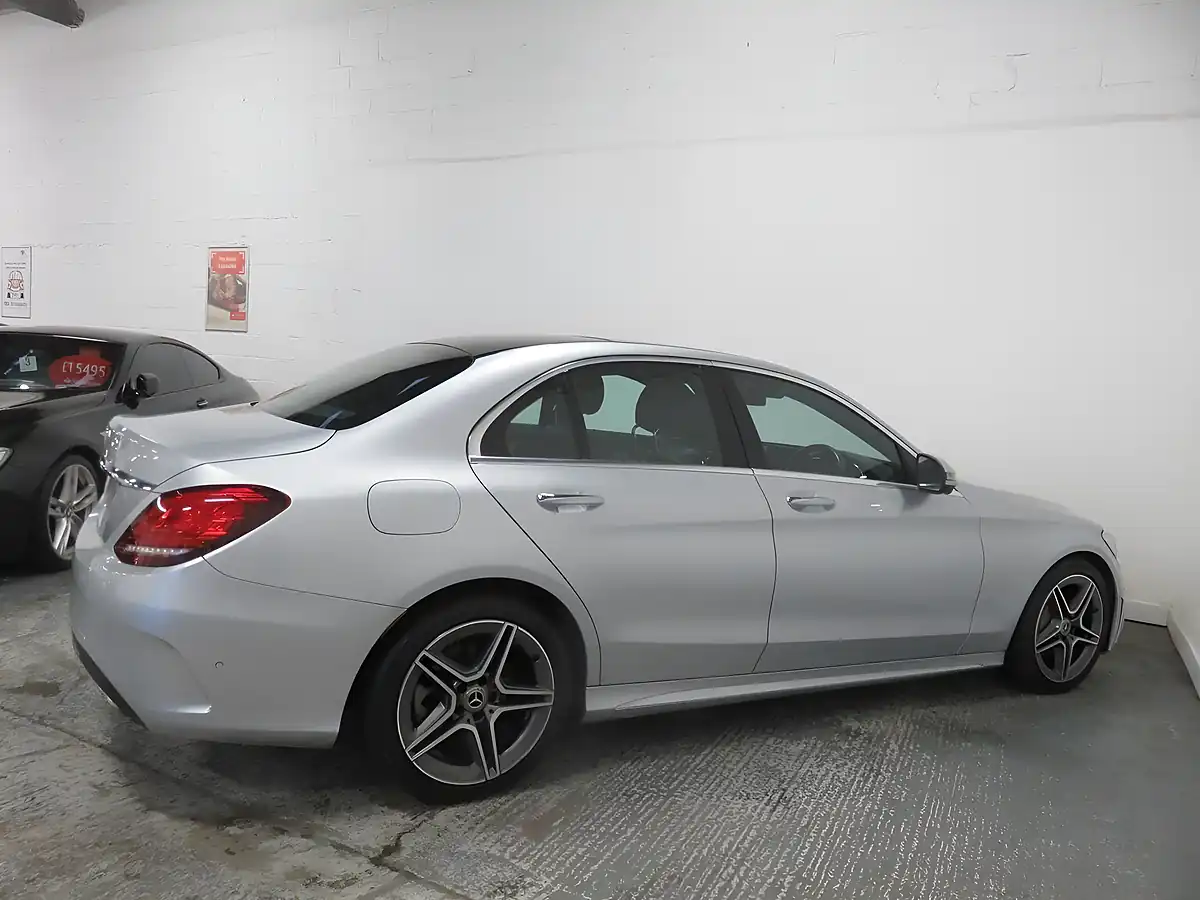 Used 2018 Mercedes-Benz C Class AMG Line (premium Plus) Silver - Interior and Exterior details 8