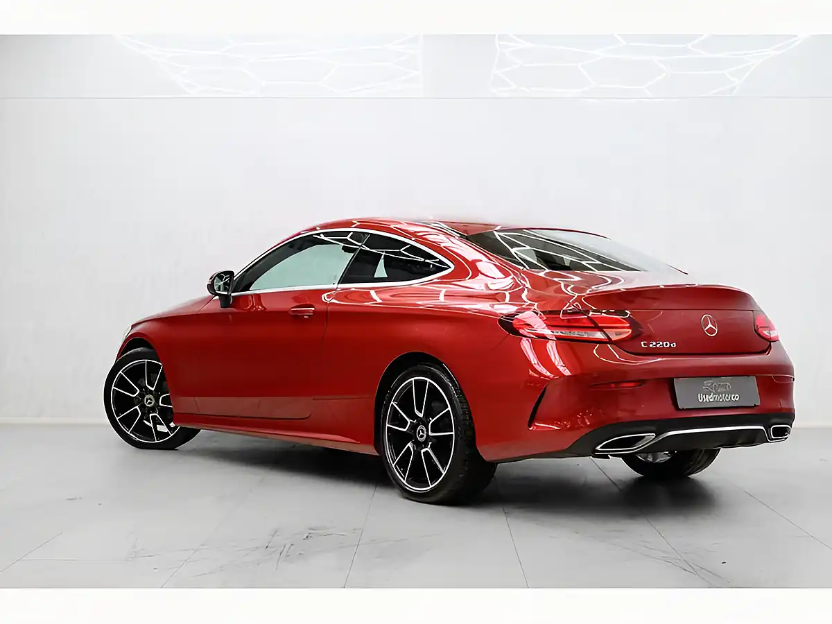 Used 2018 Mercedes-Benz C Class AMG Line Premium Red - Interior and Exterior details 8