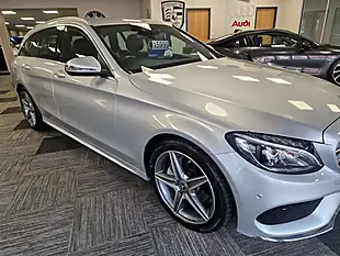 Used 2018 Mercedes-Benz C Class AMG Line Silver - Interior and Exterior details 10