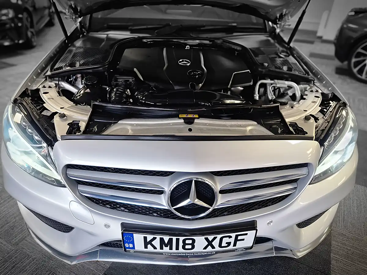 Used 2018 Mercedes-Benz C Class AMG Line Silver - Interior and Exterior details 11