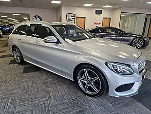 Used 2018 Mercedes-Benz C Class AMG Line Silver - Interior and Exterior details 2