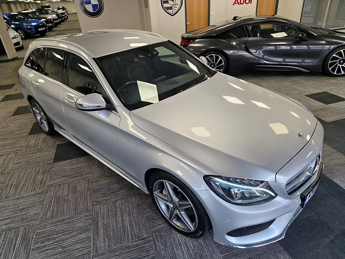 Used 2018 Mercedes-Benz C Class AMG Line Silver - Interior and Exterior details 20