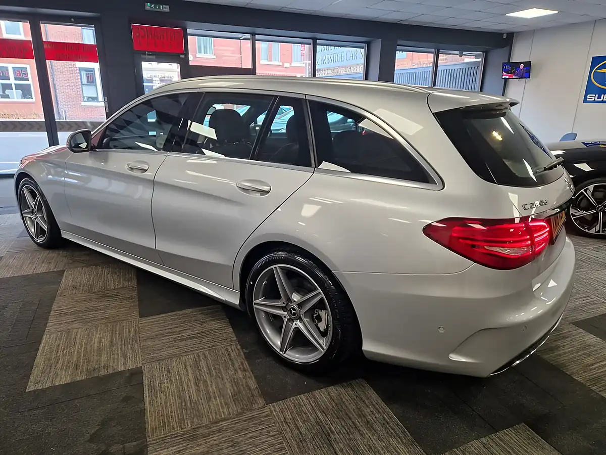Used 2018 Mercedes-Benz C Class AMG Line Silver - Interior and Exterior details 4