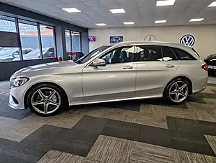 Used 2018 Mercedes-Benz C Class AMG Line Silver - Interior and Exterior details 5