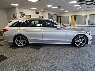Used 2018 Mercedes-Benz C Class AMG Line Silver - Interior and Exterior details 6