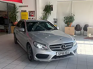 Used 2018 Mercedes-Benz C Class AMG Line Silver - Interior and Exterior details 2
