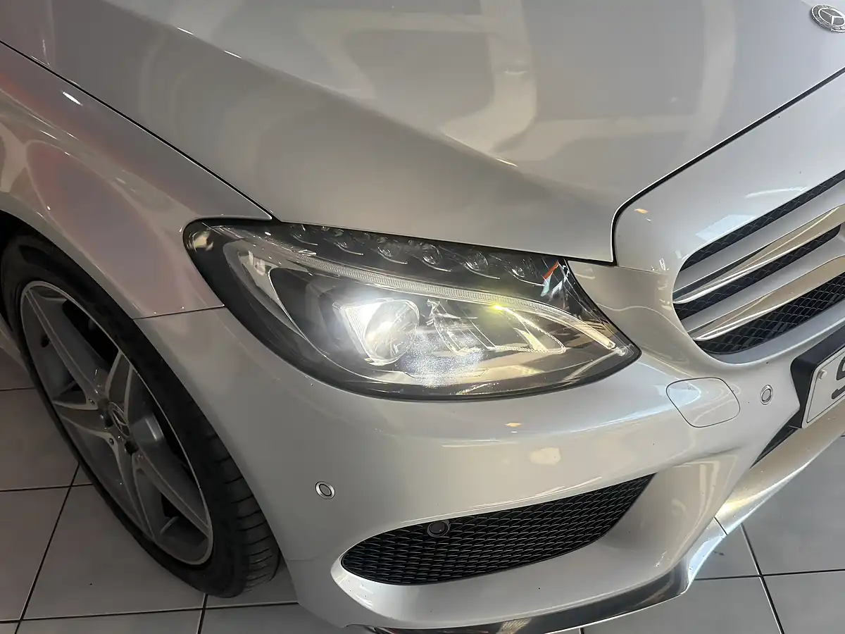 Used 2018 Mercedes-Benz C Class AMG Line Silver - Interior and Exterior details 3