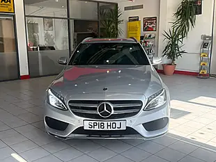 Used 2018 Mercedes-Benz C Class AMG Line Silver - Interior and Exterior details 4