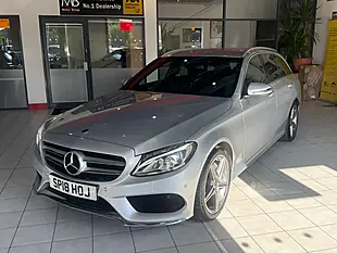 Used 2018 Mercedes-Benz C Class AMG Line Silver - Interior and Exterior details 5