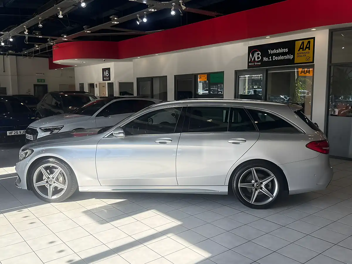 Used 2018 Mercedes-Benz C Class AMG Line Silver - Interior and Exterior details 6