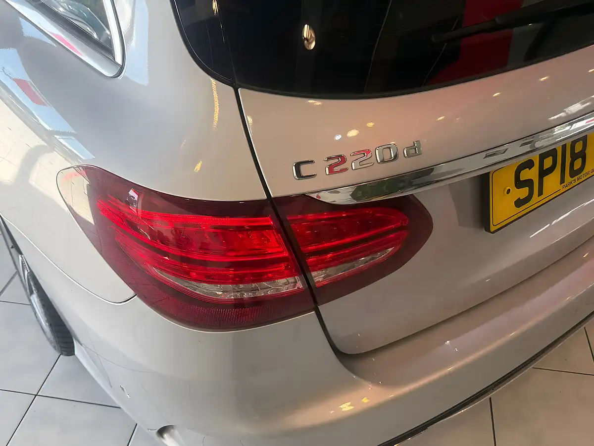 Used 2018 Mercedes-Benz C Class AMG Line Silver - Interior and Exterior details 8