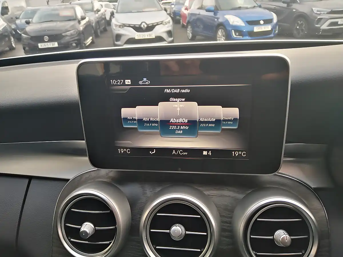 Used 2018 Mercedes-Benz C-Class AMG Line Silver - Interior and Exterior details 11