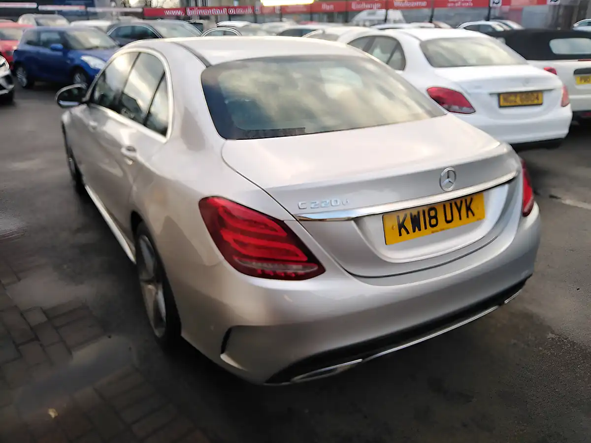 Used 2018 Mercedes-Benz C-Class AMG Line Silver - Interior and Exterior details 6
