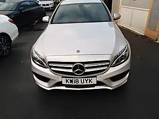 Used 2018 Mercedes-Benz C-Class AMG Line Silver - Interior and Exterior details 9