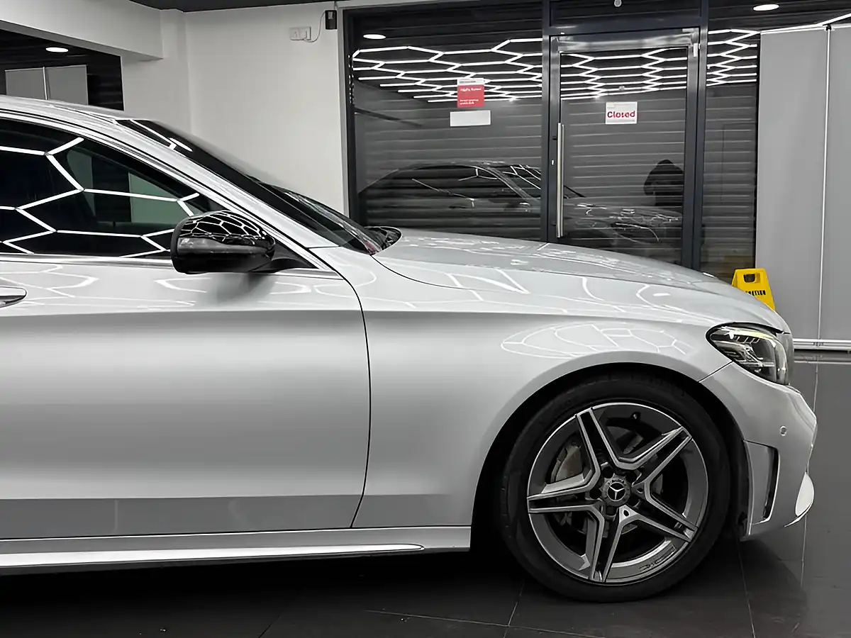 Used 2018 Mercedes-Benz C Class AMG Line Silver - Interior and Exterior details 10